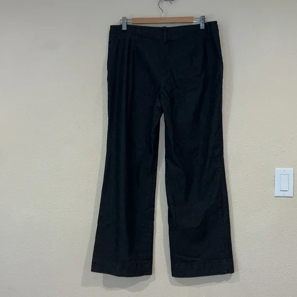 AGB women’s dark denim pocket trouser pants wide leg size 10 - Picture 4 of 6